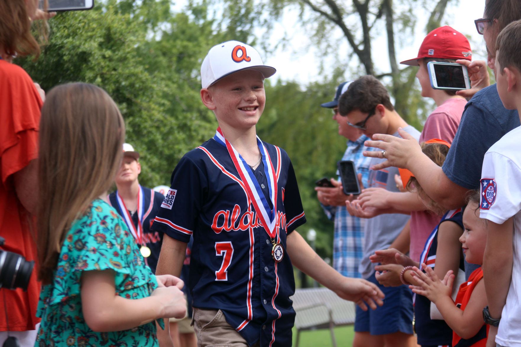 Auburn Orange Dixie Youth Baseball World Series champion celebration